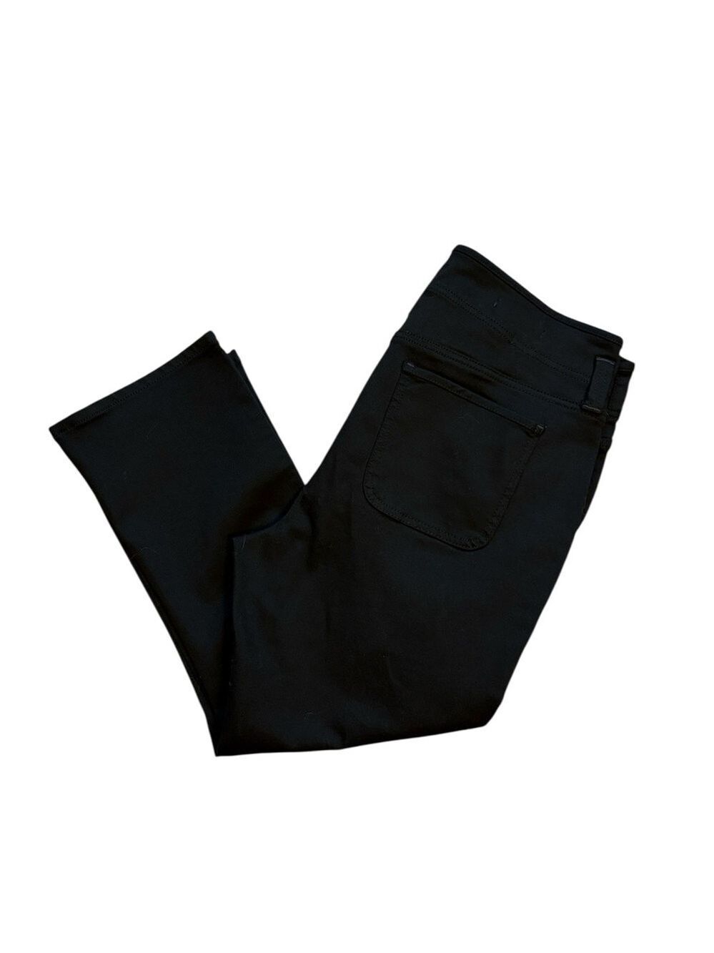 NYDJ Cropped Jeans Skinny Lift Tuck Soft Contour Denim Black Size 10
